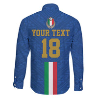 Custom Italy Football Family Matching Tank Maxi Dress and Hawaiian Shirt Come On Gli Azzurri