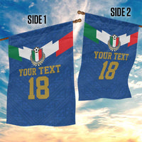 Custom Italy Football Garden Flag Come On Gli Azzurri