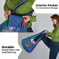 Custom Italy Football Grocery Bag Come On Gli Azzurri