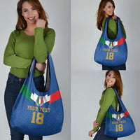 Custom Italy Football Grocery Bag Come On Gli Azzurri