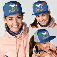 Custom Italy Football Mesh Trucker Cap Come On Gli Azzurri - Wonder Print Shop