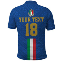 Custom Italy Football Polo Shirt Come On Gli Azzurri