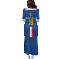Custom Italy Football Puletasi Come On Gli Azzurri