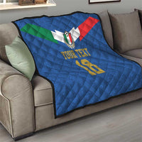 Custom Italy Football Quilt Come On Gli Azzurri