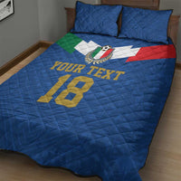 Custom Italy Football Quilt Bed Set Come On Gli Azzurri