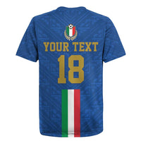 Custom Italy Football Rugby Jersey Come On Gli Azzurri