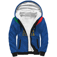 Custom Italy Football Sherpa Hoodie Come On Gli Azzurri