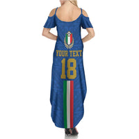 Custom Italy Football Summer Maxi Dress Come On Gli Azzurri