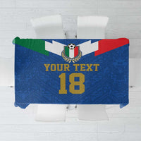 Custom Italy Football Tablecloth Come On Gli Azzurri