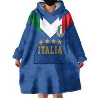 Custom Italy Football Wearable Blanket Hoodie Come On Gli Azzurri