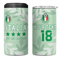 Custom Italy Football 4 in 1 Can Cooler Tumbler Nazionale di calcio dell'Italia