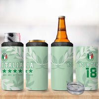 Custom Italy Football 4 in 1 Can Cooler Tumbler Nazionale di calcio dell'Italia