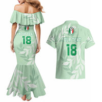 Custom Italy Football Couples Matching Mermaid Dress and Hawaiian Shirt Nazionale di calcio dell'Italia