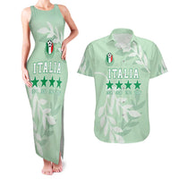 Custom Italy Football Couples Matching Tank Maxi Dress and Hawaiian Shirt Nazionale di calcio dell'Italia