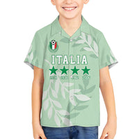 Custom Italy Football Family Matching Long Sleeve Bodycon Dress and Hawaiian Shirt Nazionale di calcio dell'Italia