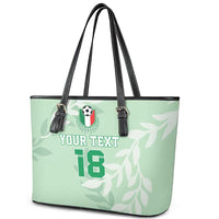 Custom Italy Football Leather Tote Bag Nazionale di calcio dell'Italia