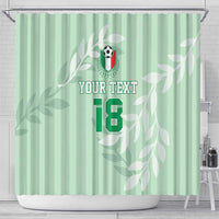 Custom Italy Football Shower Curtain Nazionale di calcio dell'Italia
