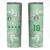 Custom Italy Football Skinny Tumbler Nazionale di calcio dell'Italia