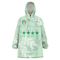 Custom Italy Football Wearable Blanket Hoodie Nazionale di calcio dell'Italia