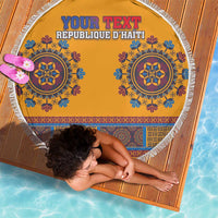 Personalized Haiti Dashiki Beach Blanket - Wonder Print Shop