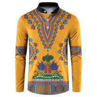 Personalized Haiti Dashiki Button Sweatshirt - Wonder Print Shop