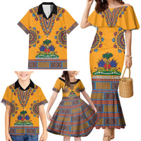 Personalized Haiti Dashiki Family Matching Mermaid Dress and Hawaiian Shirt - Wonder Print Shop
