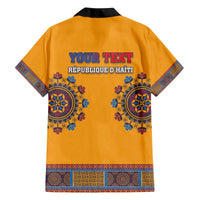 Personalized Haiti Dashiki Family Matching Off The Shoulder Long Sleeve Dress and Hawaiian Shirt - Wonder Print Shop