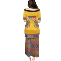 Personalized Haiti Dashiki Family Matching Puletasi and Hawaiian Shirt - Wonder Print Shop