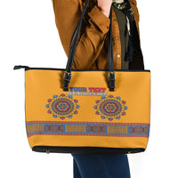 Personalized Haiti Dashiki Leather Tote Bag - Wonder Print Shop