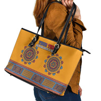 Personalized Haiti Dashiki Leather Tote Bag - Wonder Print Shop