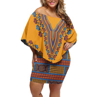 Personalized Haiti Dashiki Off Shoulder Short Dress - Wonder Print Shop
