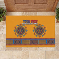 Personalized Haiti Dashiki Rubber Doormat - Wonder Print Shop