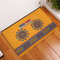 Personalized Haiti Dashiki Rubber Doormat - Wonder Print Shop