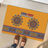 Personalized Haiti Dashiki Rubber Doormat - Wonder Print Shop