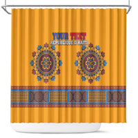 Personalized Haiti Dashiki Shower Curtain