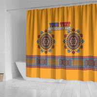 Personalized Haiti Dashiki Shower Curtain
