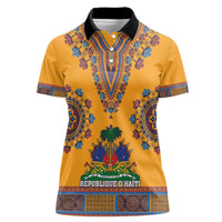 Personalized Haiti Dashiki Women Polo Shirt - Wonder Print Shop