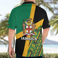 Jamaica Lion Rastafarian Hawaiian Shirt With Kente Pattern - Wonder Print Shop