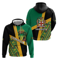 Jamaica Lion Rastafarian Hoodie With Kente Pattern - Wonder Print Shop