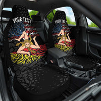 Personalized Sicilian Roots American Heritage Month Car Seat Cover - Wonder Print Shop