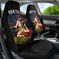 Personalized Sicilian Roots American Heritage Month Car Seat Cover - Wonder Print Shop