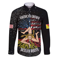 Personalized Sicilian Roots American Heritage Month Family Matching Mermaid Dress and Hawaiian Shirt - Wonder Print Shop