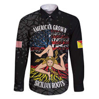 Personalized Sicilian Roots American Heritage Month Family Matching Short Sleeve Bodycon Dress and Hawaiian Shirt - Wonder Print Shop