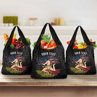 Personalized Sicilian Roots American Heritage Month Grocery Bag - Wonder Print Shop