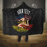 Personalized Sicilian Roots American Heritage Month Hooded Blanket - Wonder Print Shop