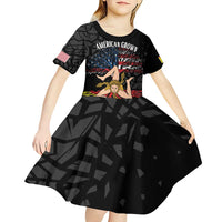 Personalized Sicilian Roots American Heritage Month Kid Short Sleeve Dress - Wonder Print Shop