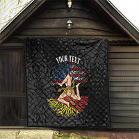 Personalized Sicilian Roots American Heritage Month Quilt - Wonder Print Shop
