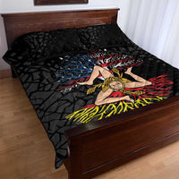 Personalized Sicilian Roots American Heritage Month Quilt Bed Set - Wonder Print Shop