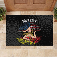 Personalized Sicilian Roots American Heritage Month Rubber Doormat - Wonder Print Shop