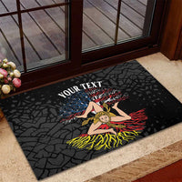 Personalized Sicilian Roots American Heritage Month Rubber Doormat - Wonder Print Shop